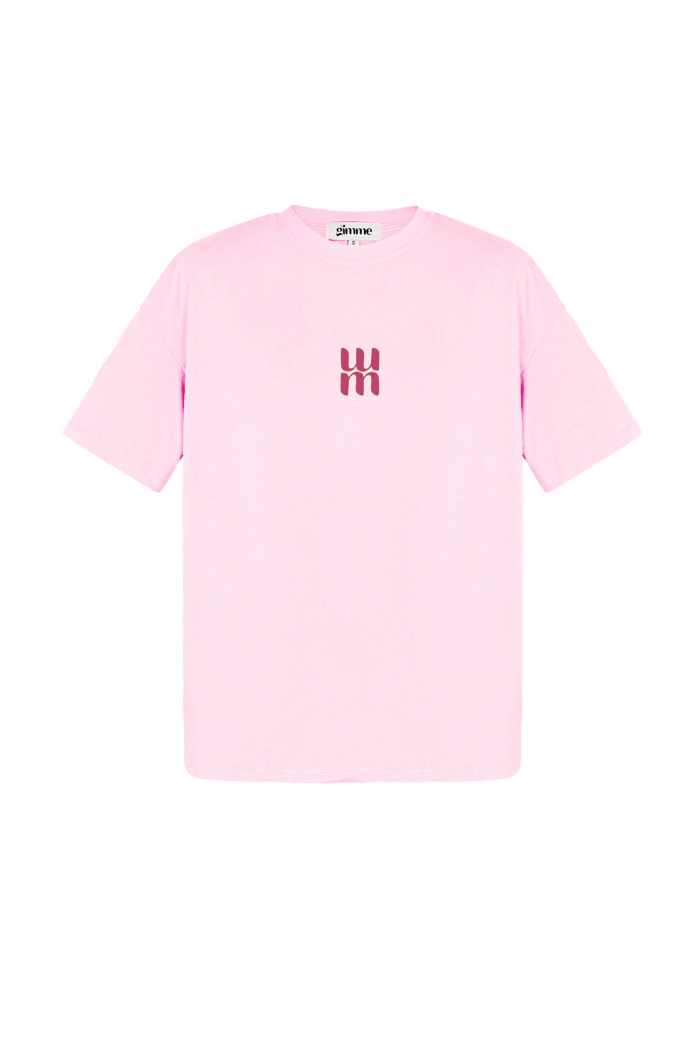 Cotton Women's T-shirt Oversized Minimalist Logo