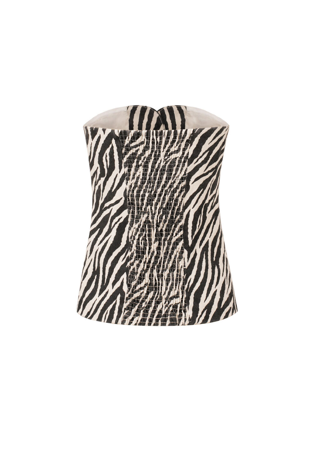 Cotton Women's Sleeveless Top Zebra Print Button Front Picture3
