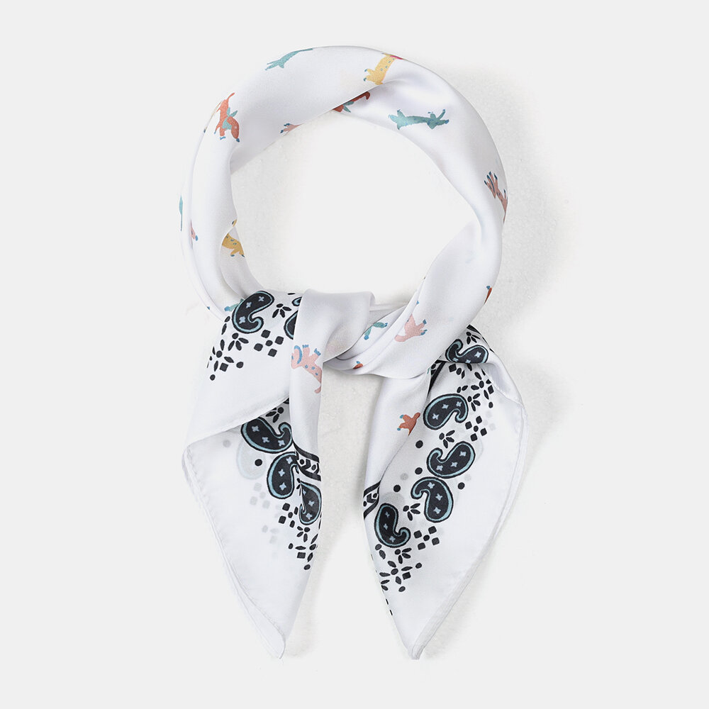 Sommerschals für Damen mit niedlichem Paisley-Tiermuster aus der Ethno-Serie Bild3