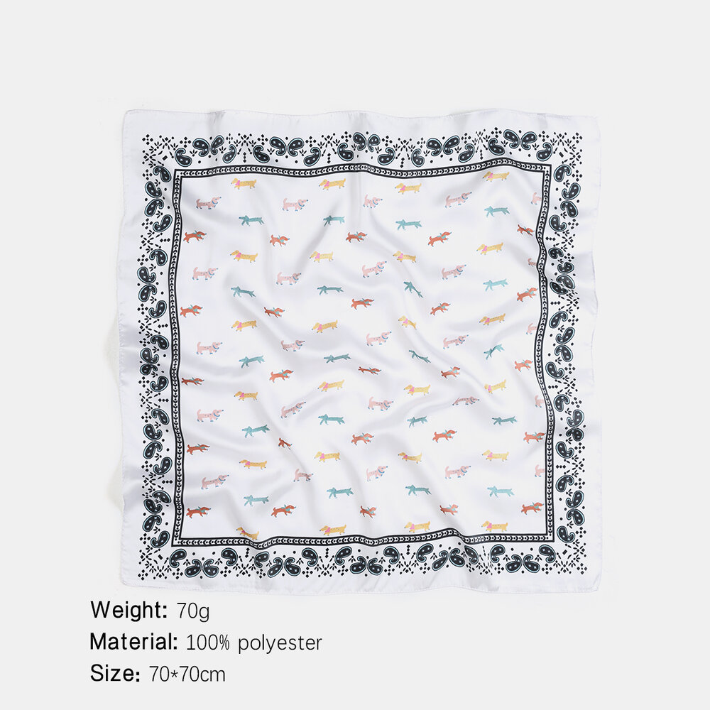 Sommerschals für Damen mit niedlichem Paisley-Tiermuster aus der Ethno-Serie Bild2