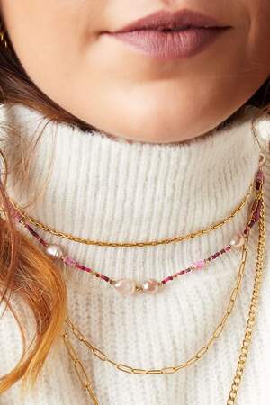 Collier de merveilleuses perles Rouge Glass h5 Image3