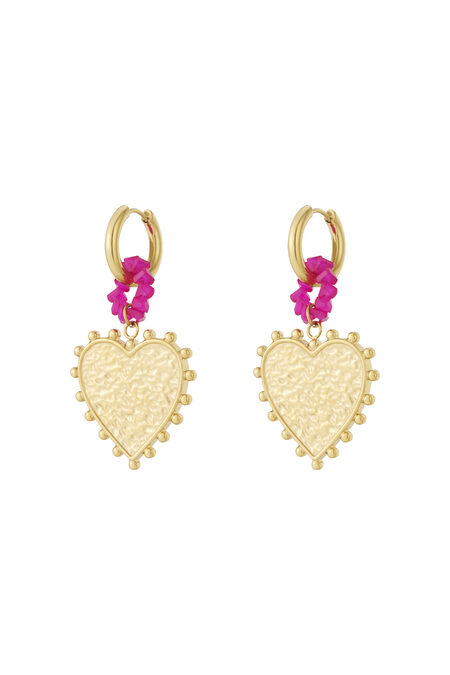 Stainless Steel Drop Earrings Heart Casual Daily Simple Series Women's jewelry 2