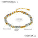 E589-Bracciale con perline di abaco in oro-n. 1