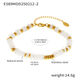 E589-Bracciale con perline di abaco in oro-n. 2 Immagine2