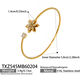 TXZ545 - Bracciale a doppio strato in oro con fiori Immagine5