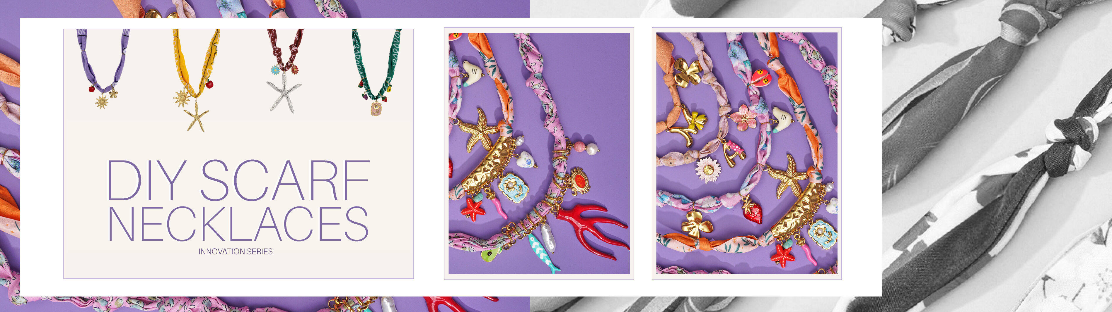 DIY Scarf Necklaces Resim 1