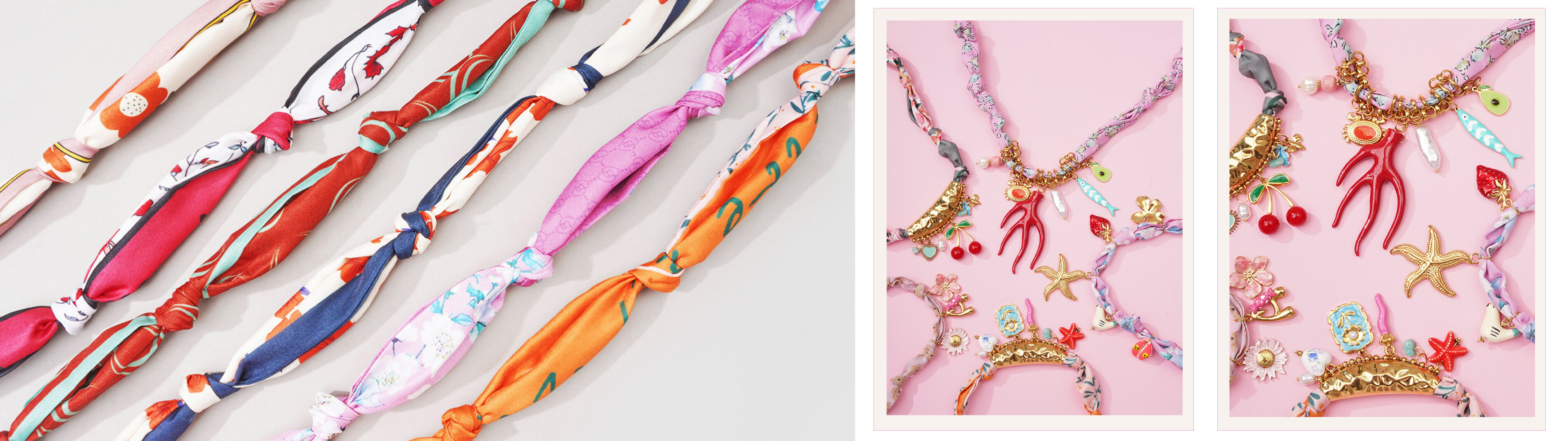 DIY Scarf Necklaces Resim 2