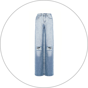 Zerrissene Jeans