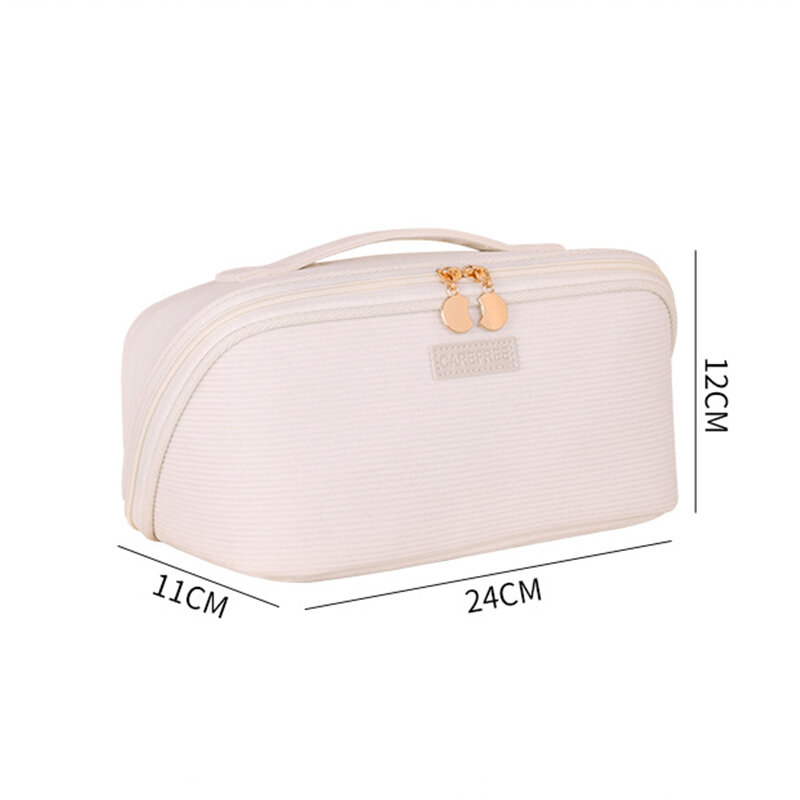 Simple Solid Color Corduroy Women's Makeup Bags Picture5
