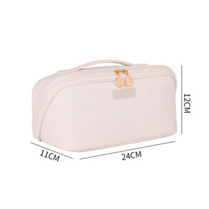Simple Solid Color Corduroy Women's Makeup Bags h5 Picture5