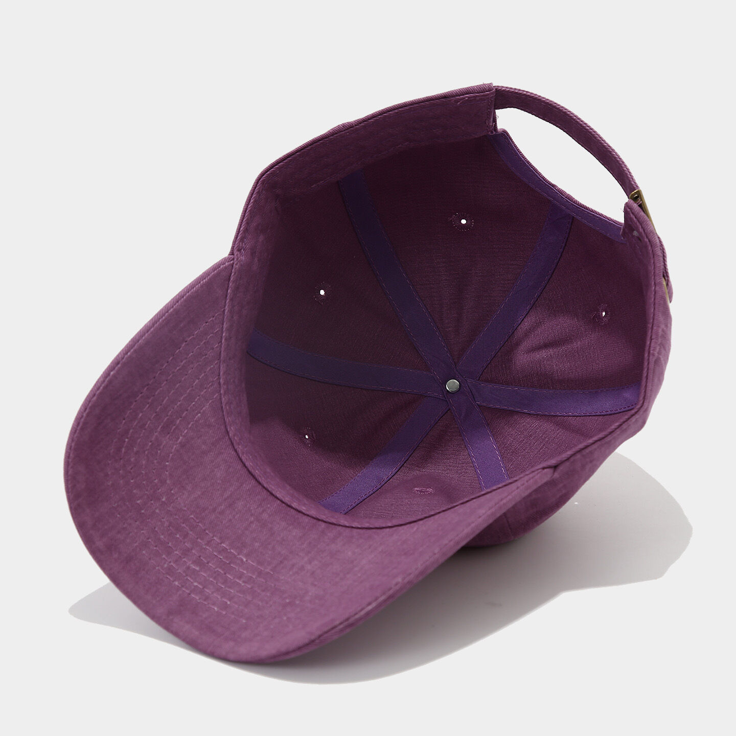 Classic Solid Color Fabric Unisex Baseball Cap h5 Picture5