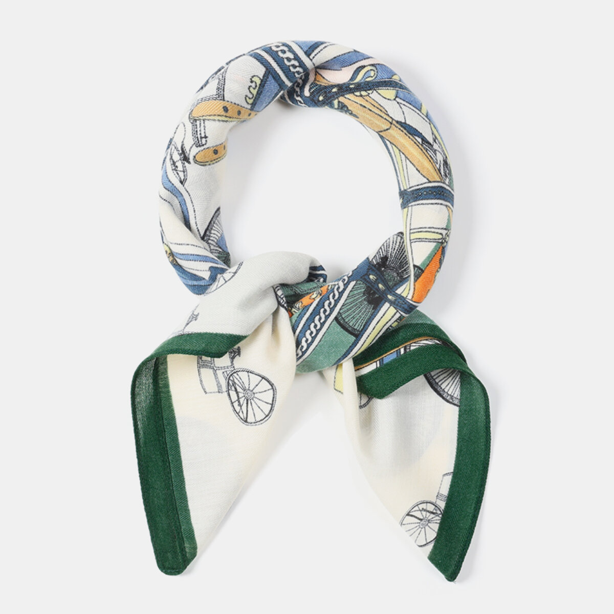 1 Piece Classic Carriage Polyester Bandana h5 Picture4