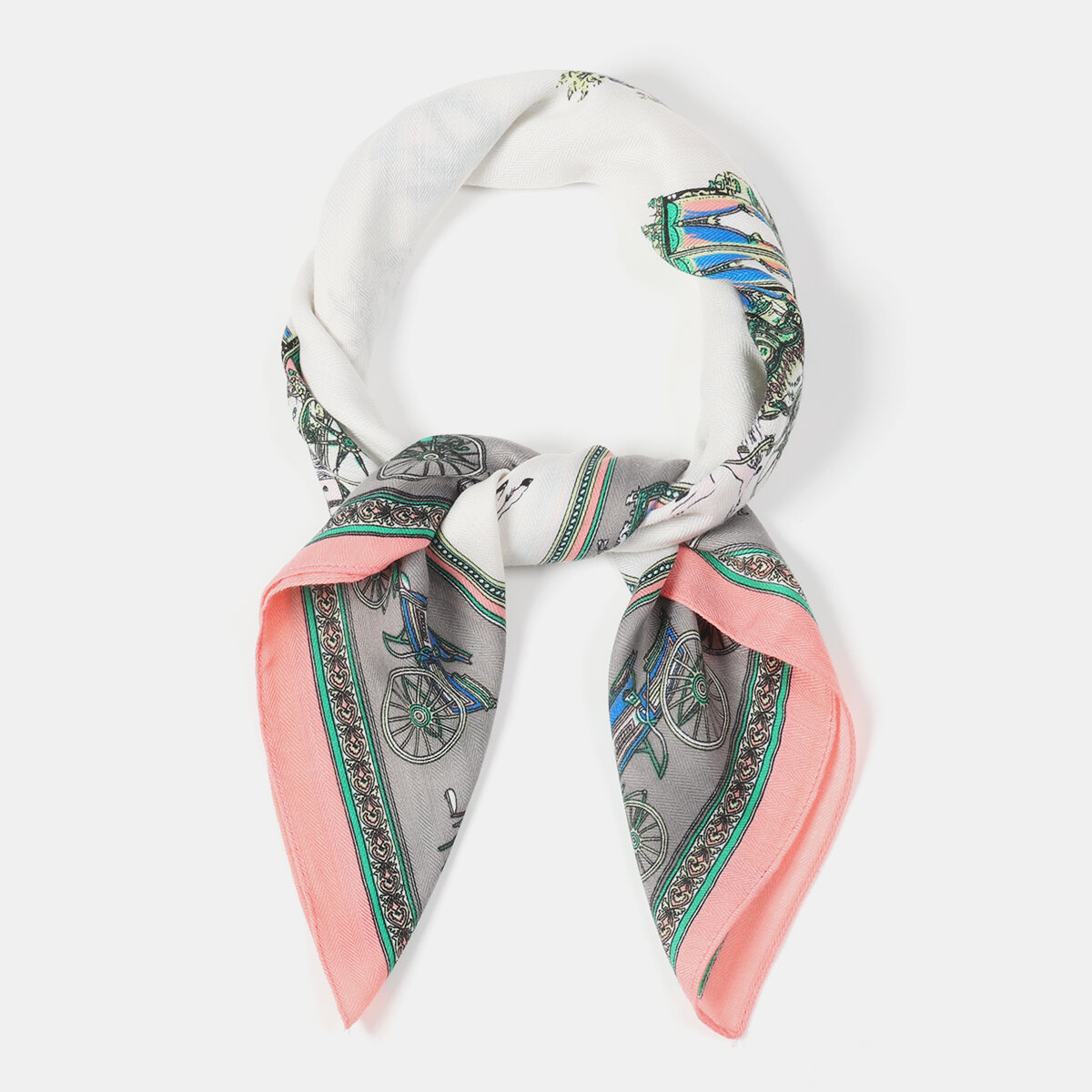 1 Piece Luxurious Carriage Polyester Bandana h5 Picture4