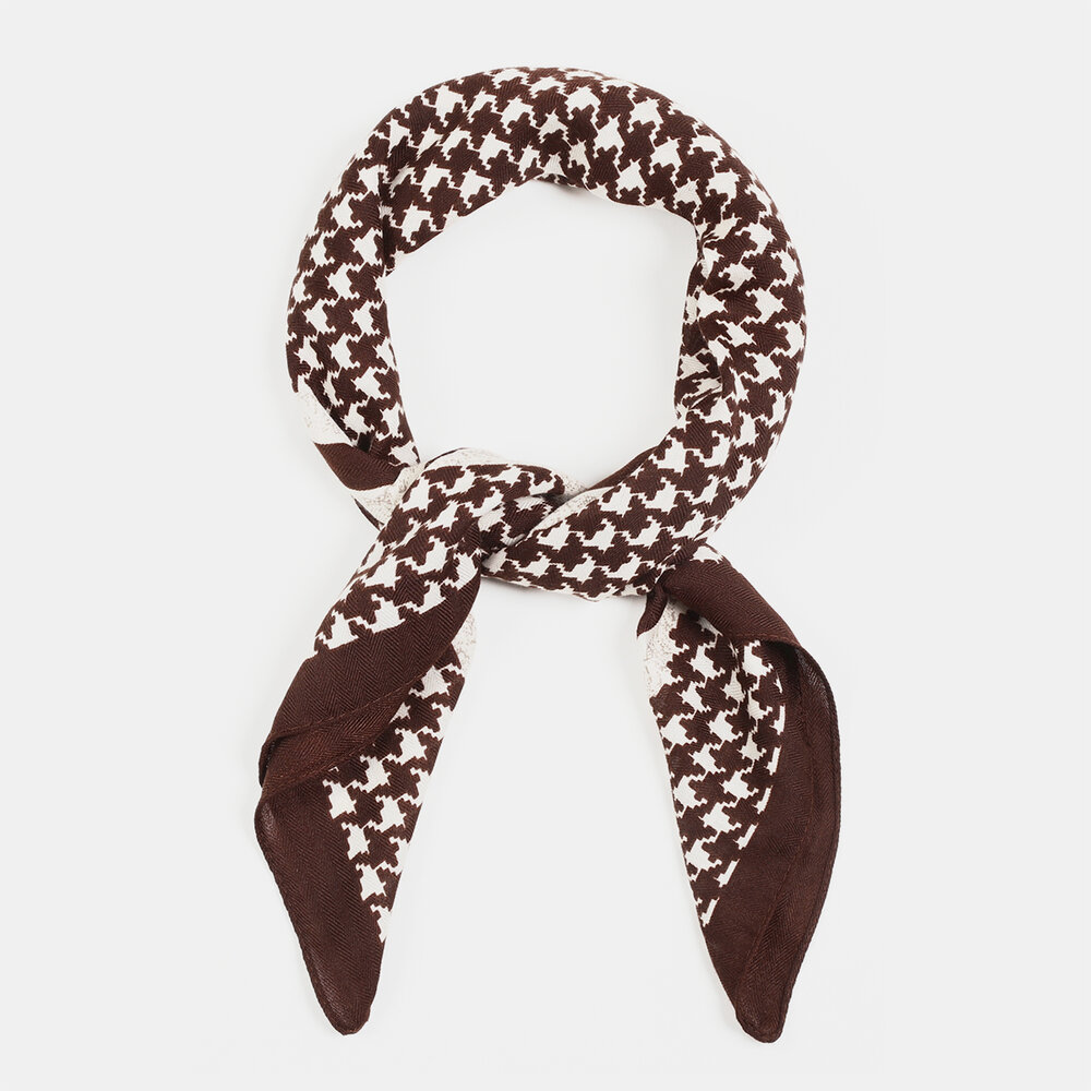 1 Piece Classic Houndstooth Pattern Polyester Bandana h5Picture2