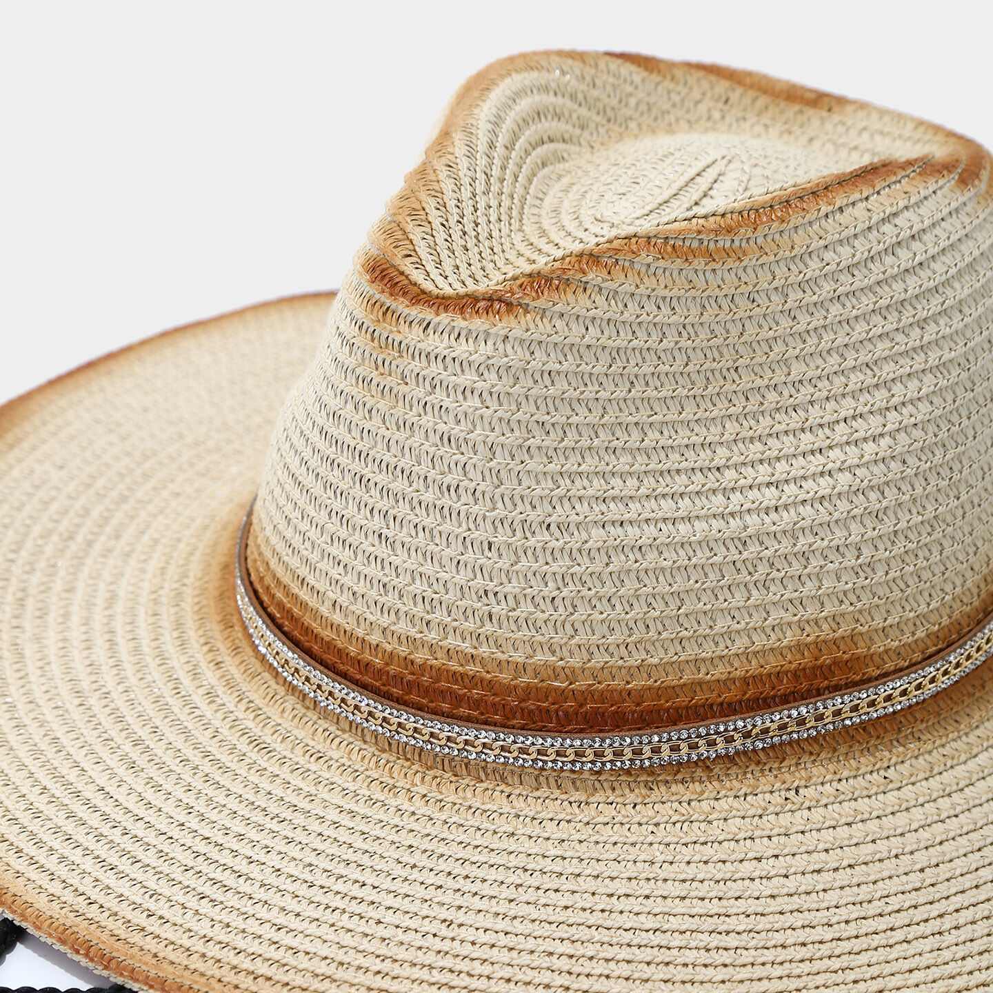 Vacation Crystal Mixed Color Women's Straw Hats Picture4