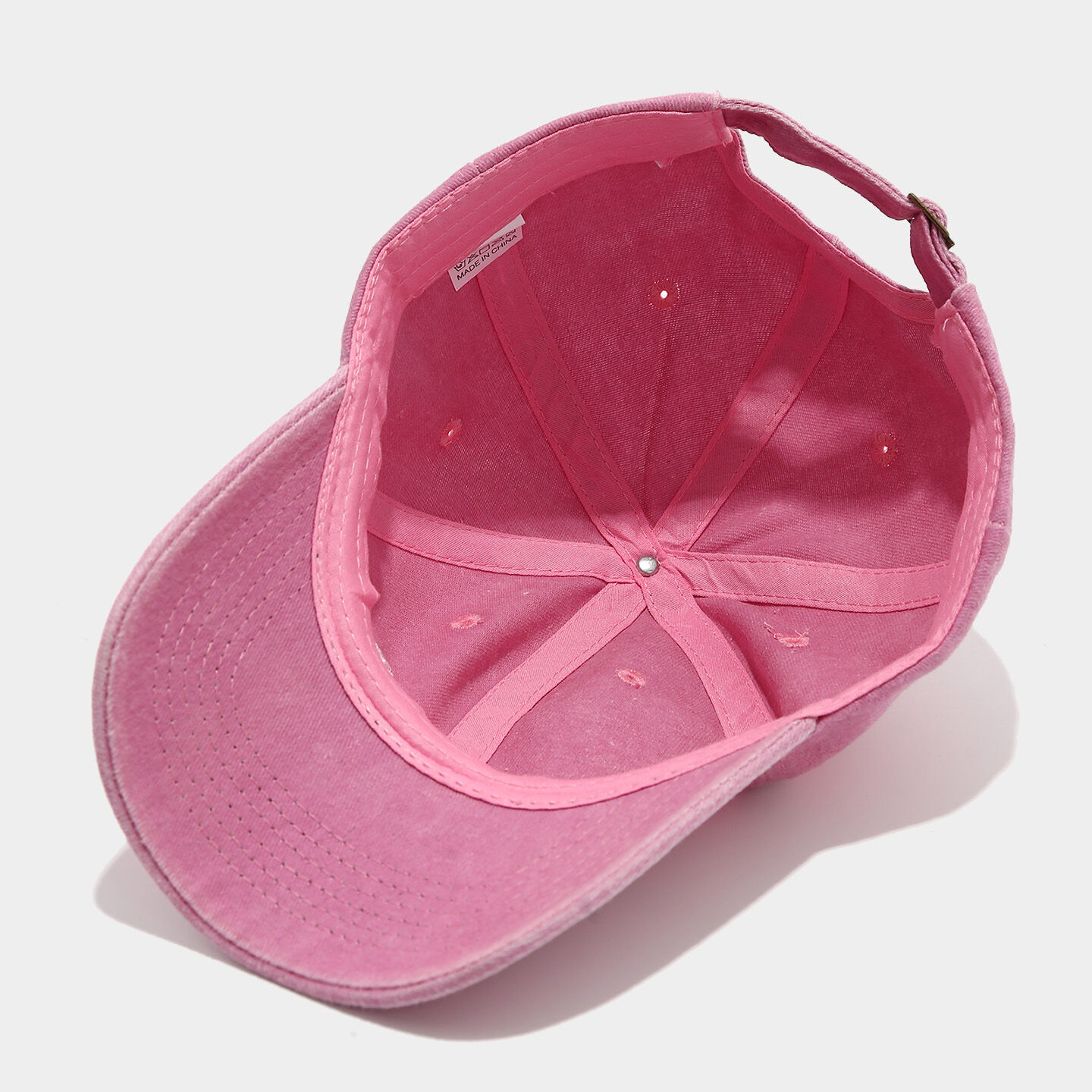 Simple Letter Embroidery Fabric Women's Baseball Cap h5Picture5