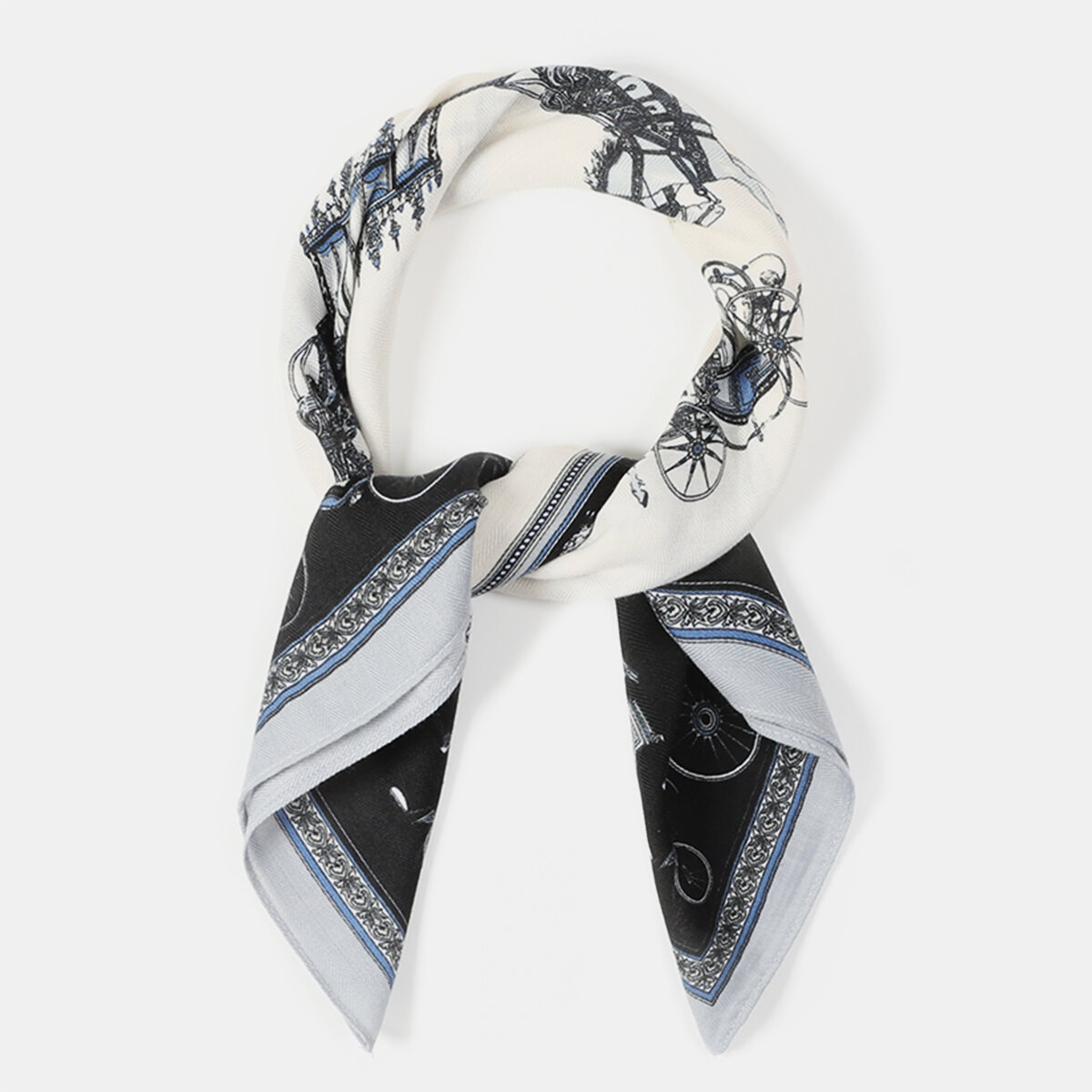 1 Piece Luxurious Carriage Polyester Bandana h5 Picture5