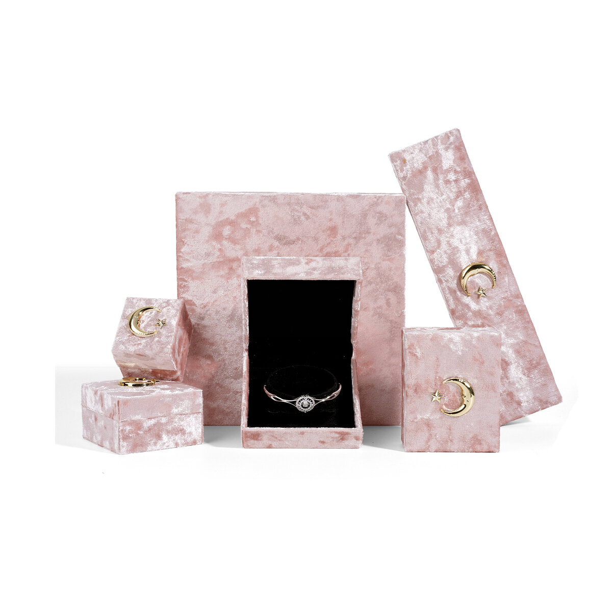Moon Velvet Jewelry Box