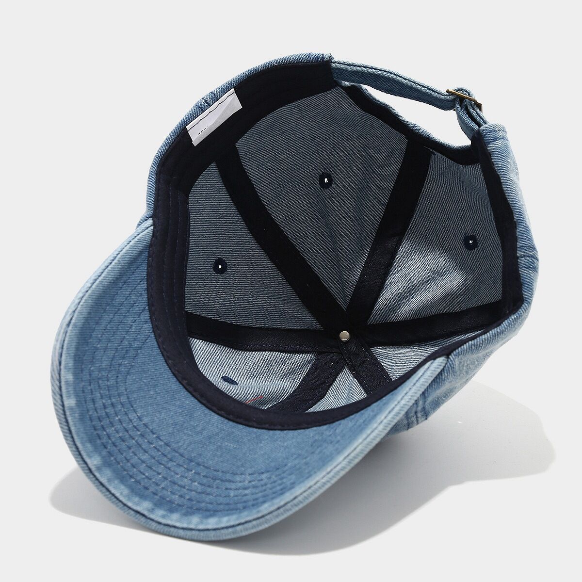 Sweet Cherry Embroidery Denim Fabric Women's Baseball Cap h5 Picture5