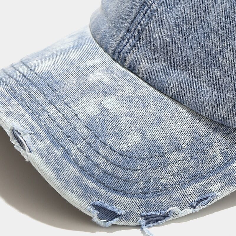 Simple Series Casual Gradient Color Denim Fabric Baseball Cap h5 Picture4