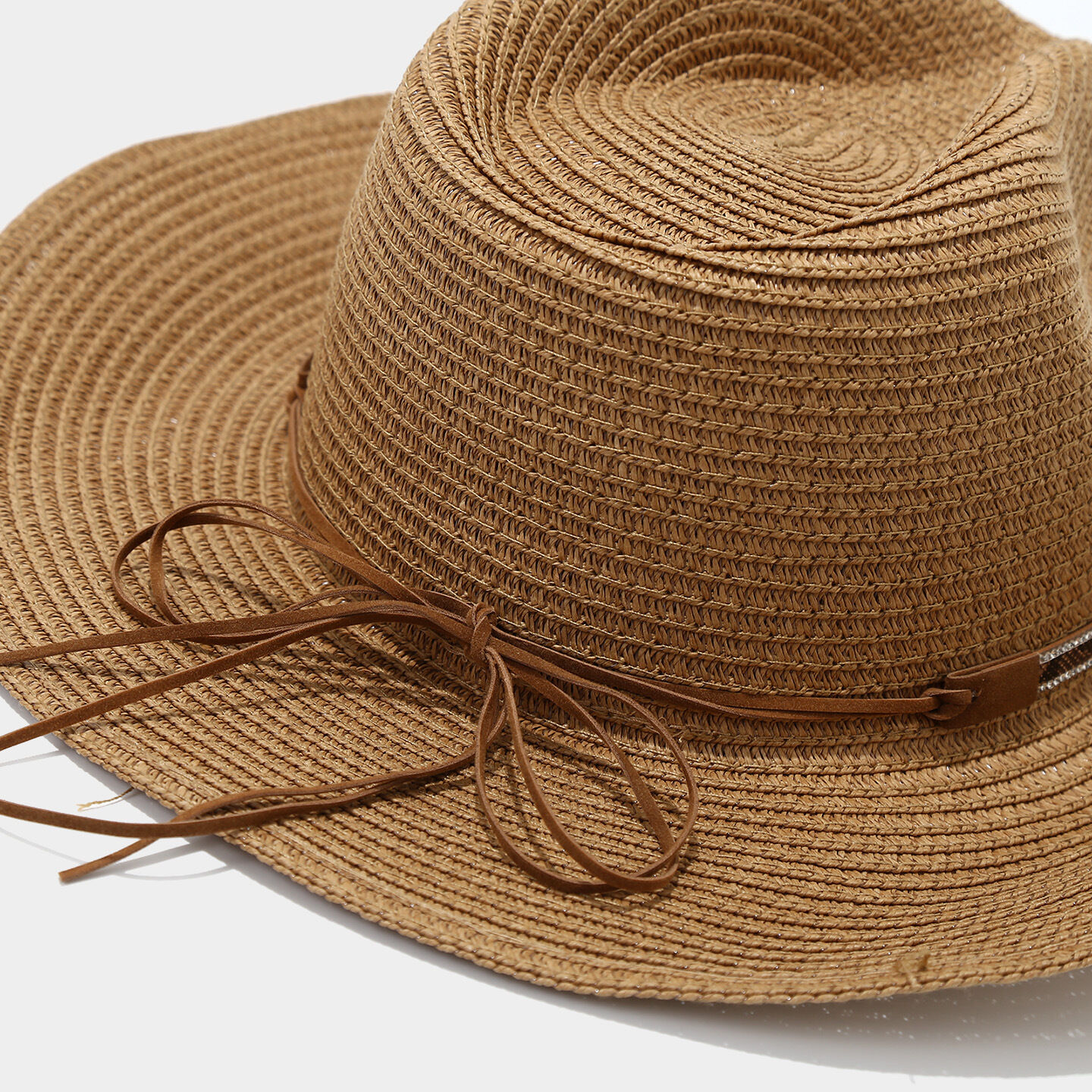 Vacation Serpentine Pattern Crystal Women's Straw Hats Picture5