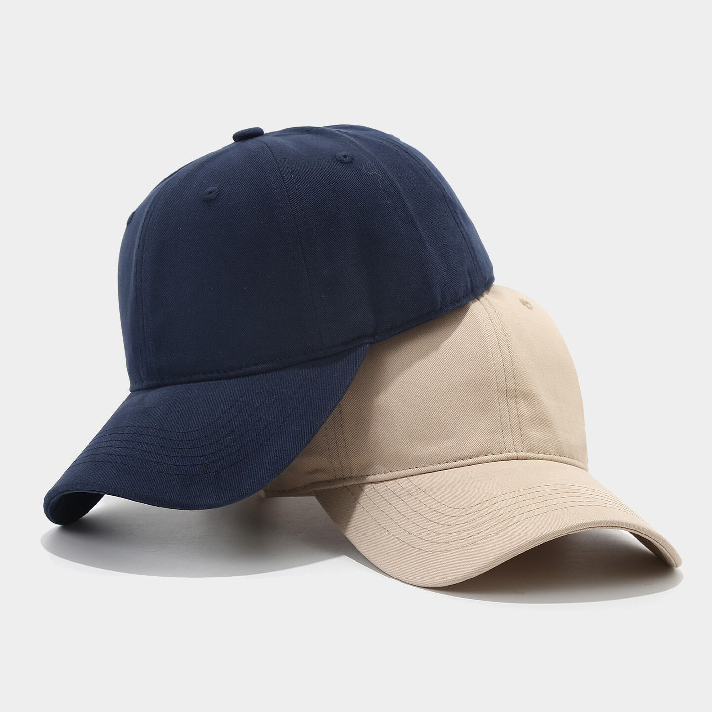Classic Solid Color Fabric Unisex Baseball Cap Picture3