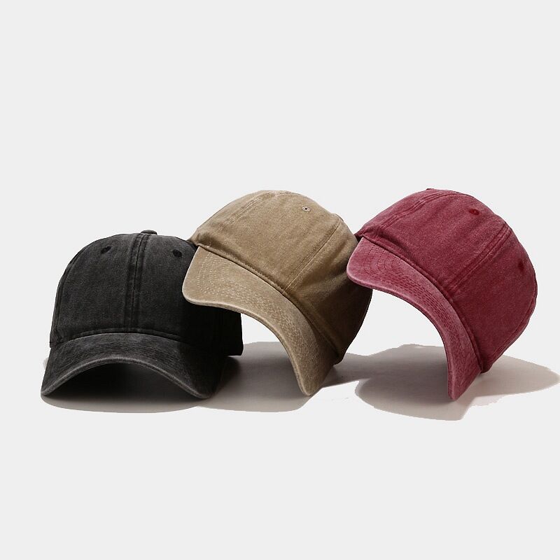 Casual Solid Color Fabric Baseball Cap h5 Picture3