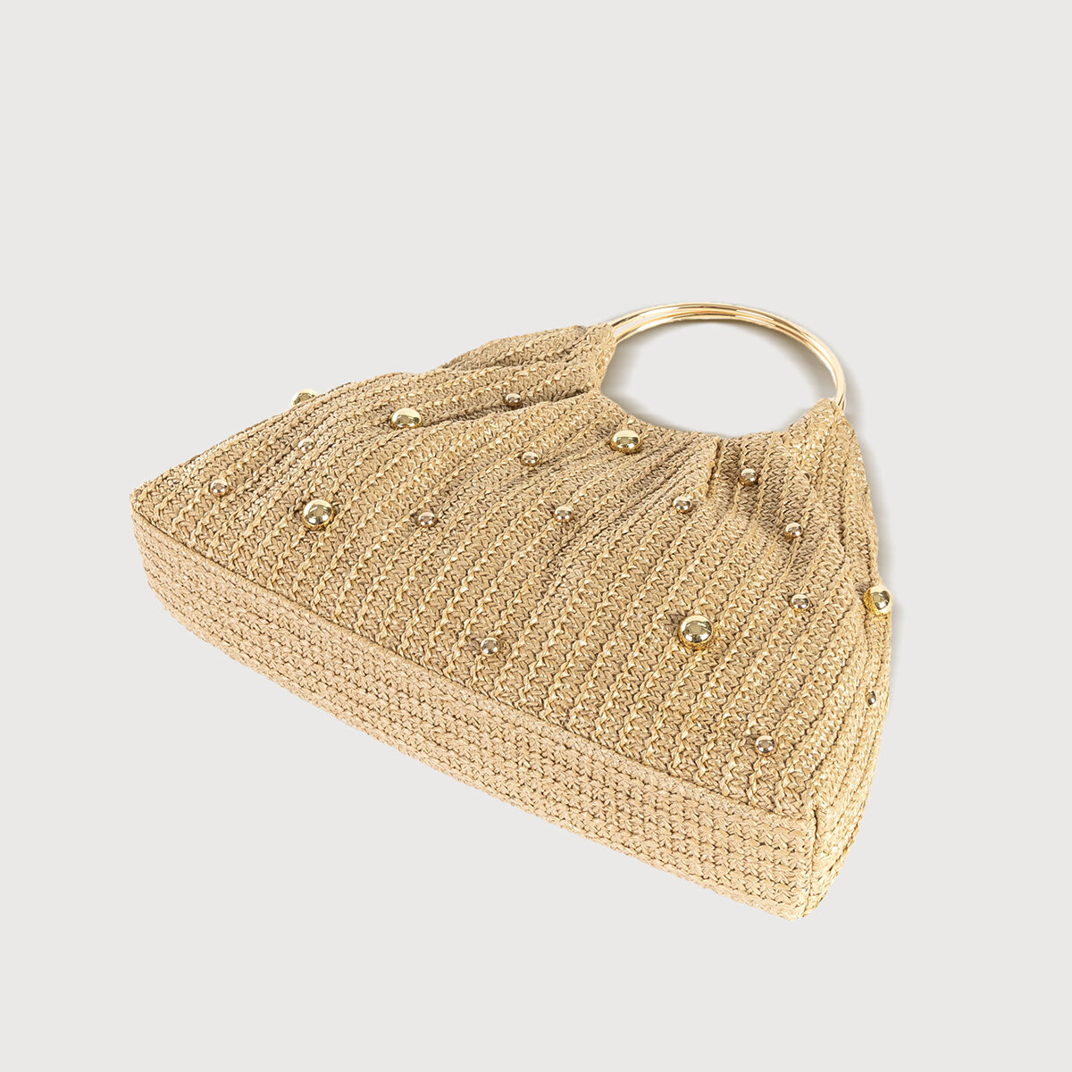 Old Money Style Woven Solid Color Straw Women's Pillow Bag h5Picture3