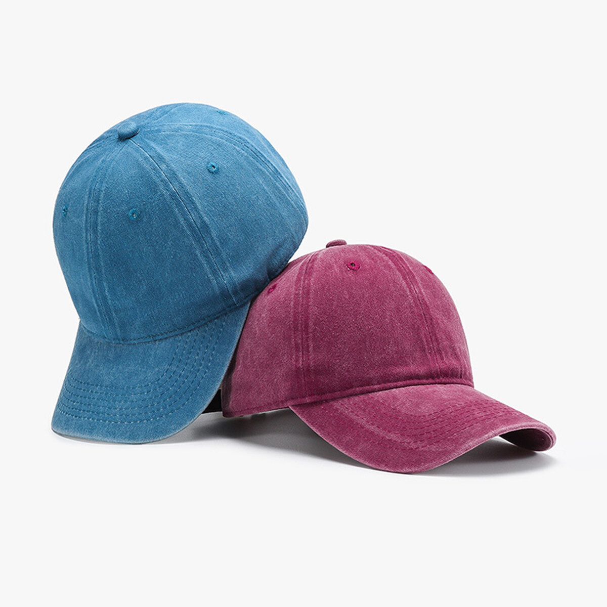 Cappellino da baseball da donna in cotone tinta unita semplice h5Immagine2