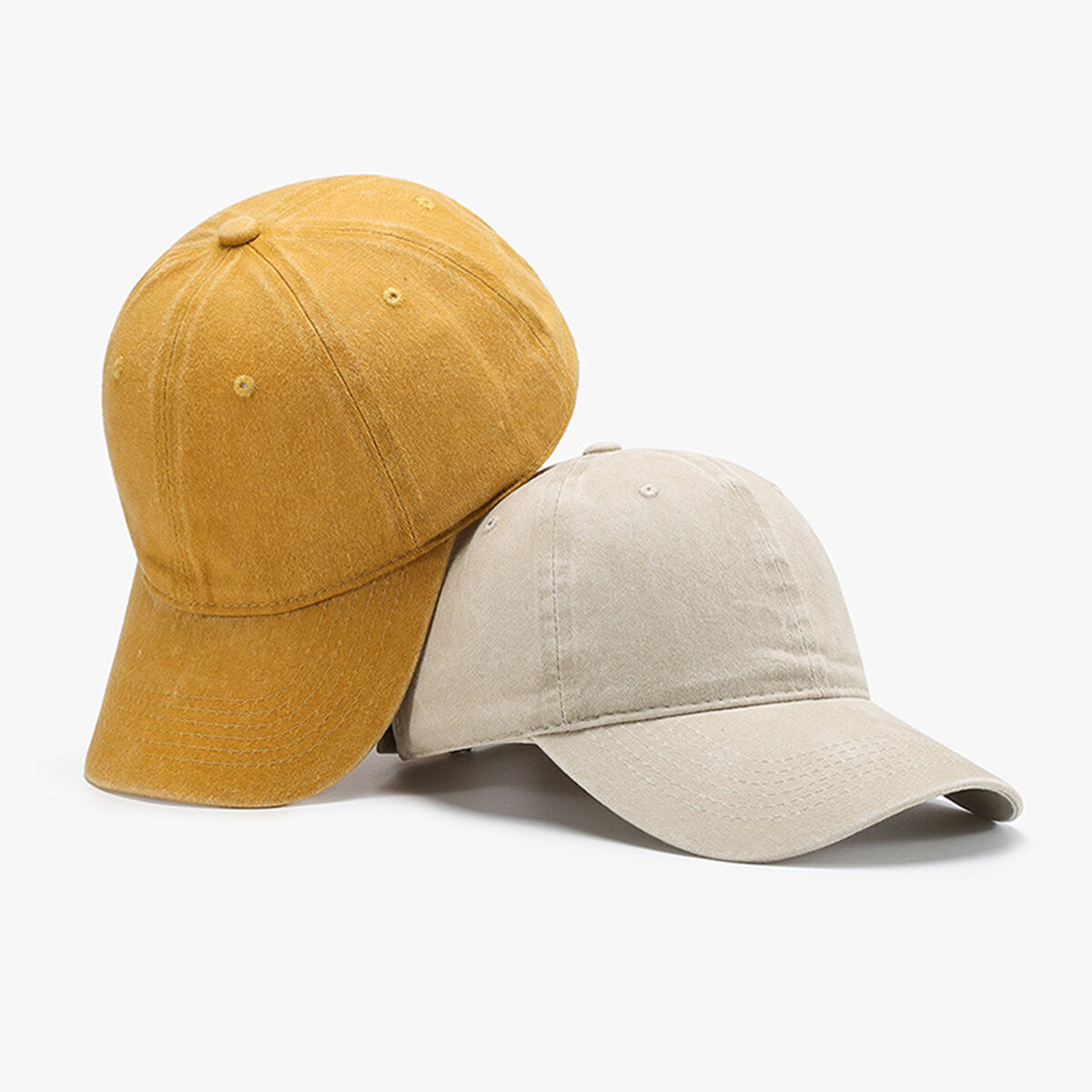 Simple Solid Color Cotton Women's Baseball Cap
