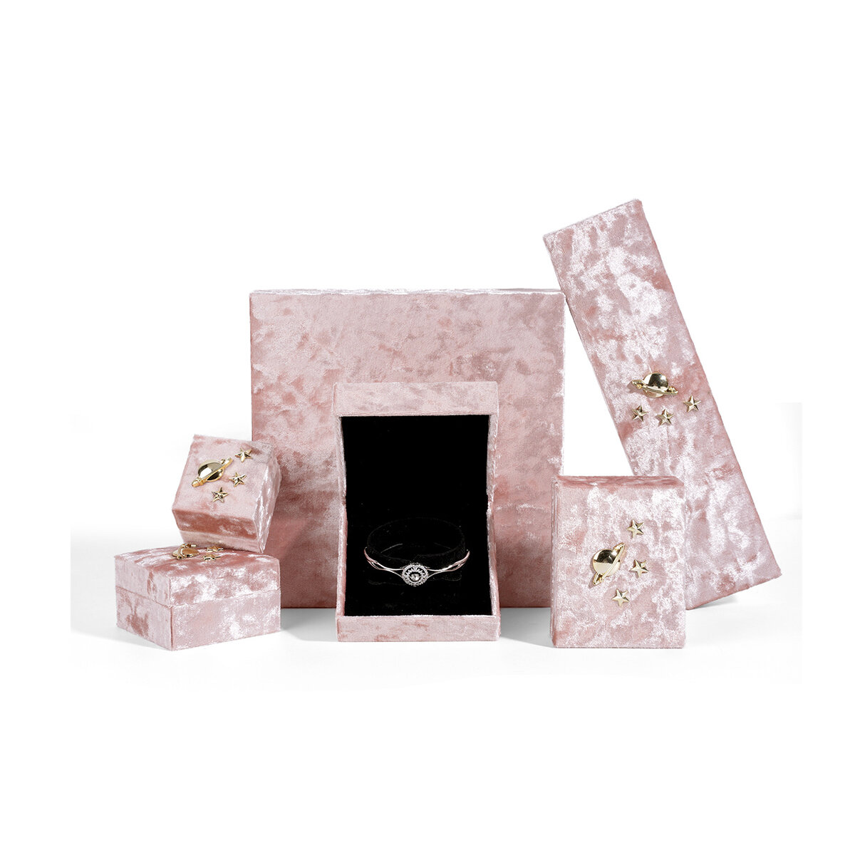 Star Velvet Jewelry Box