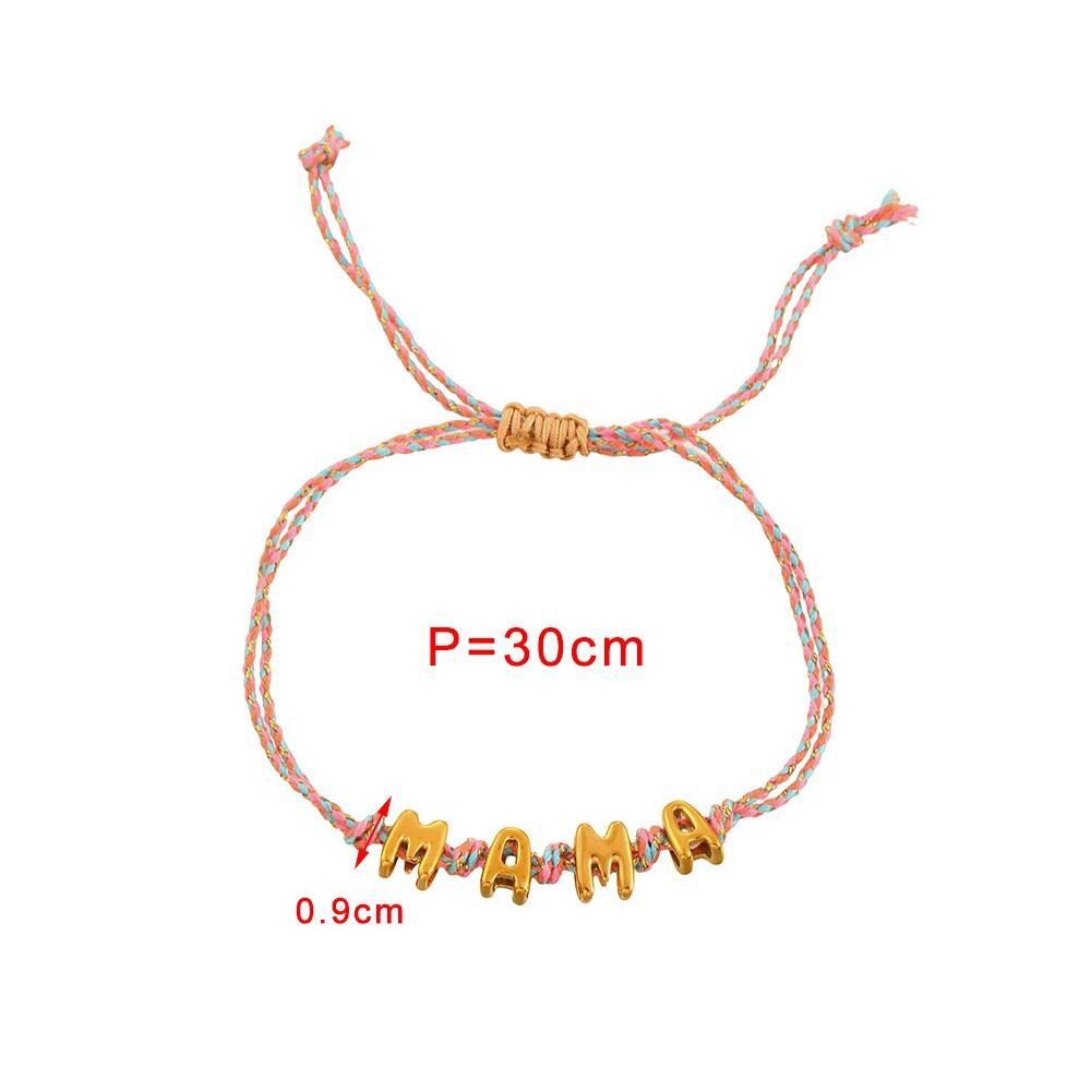 Stainless Steel Waterproof Letters Weave Double-layer Braided Bracelets Picture3