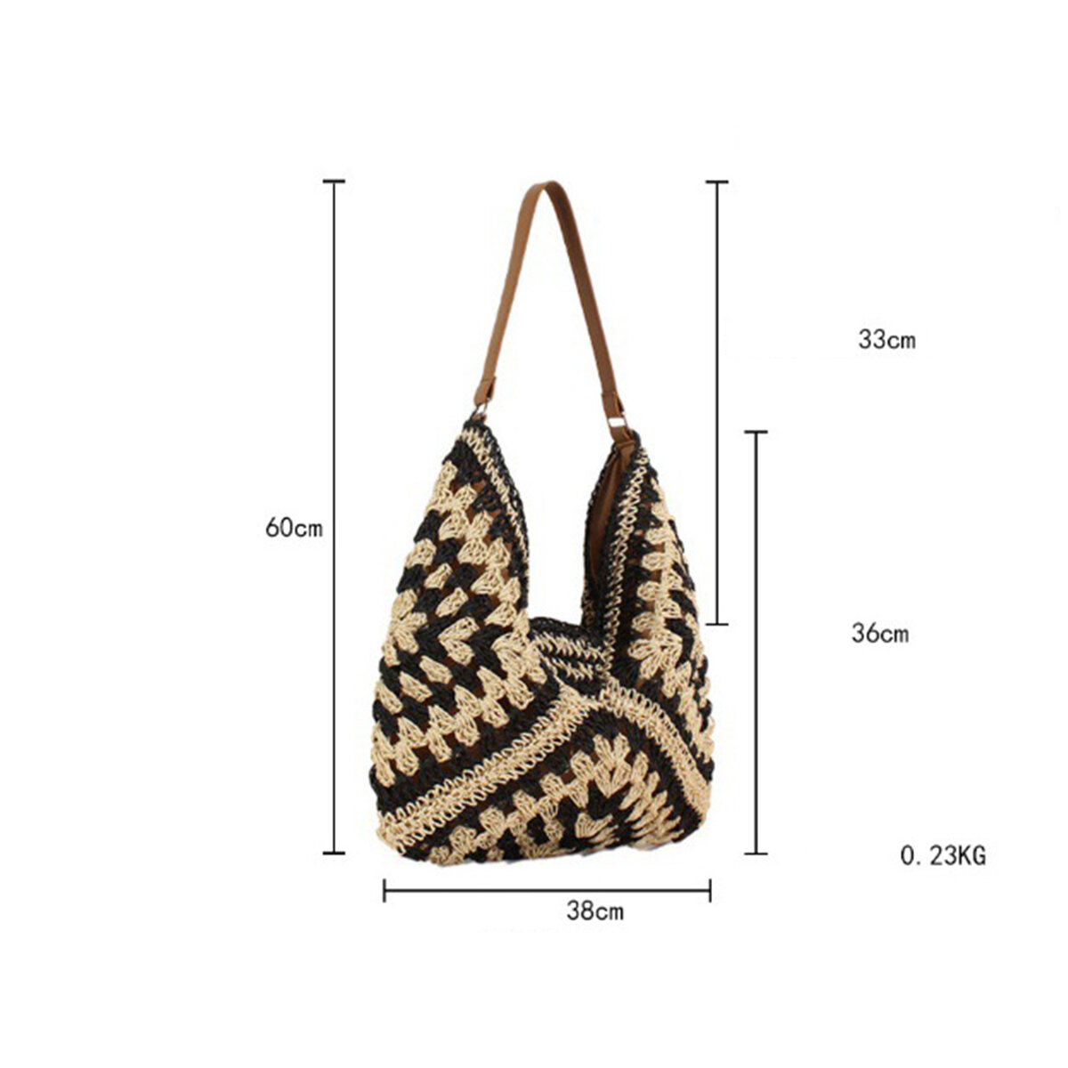 Vacation Style Woven Woven Paper Women's Tote Bag Picture6