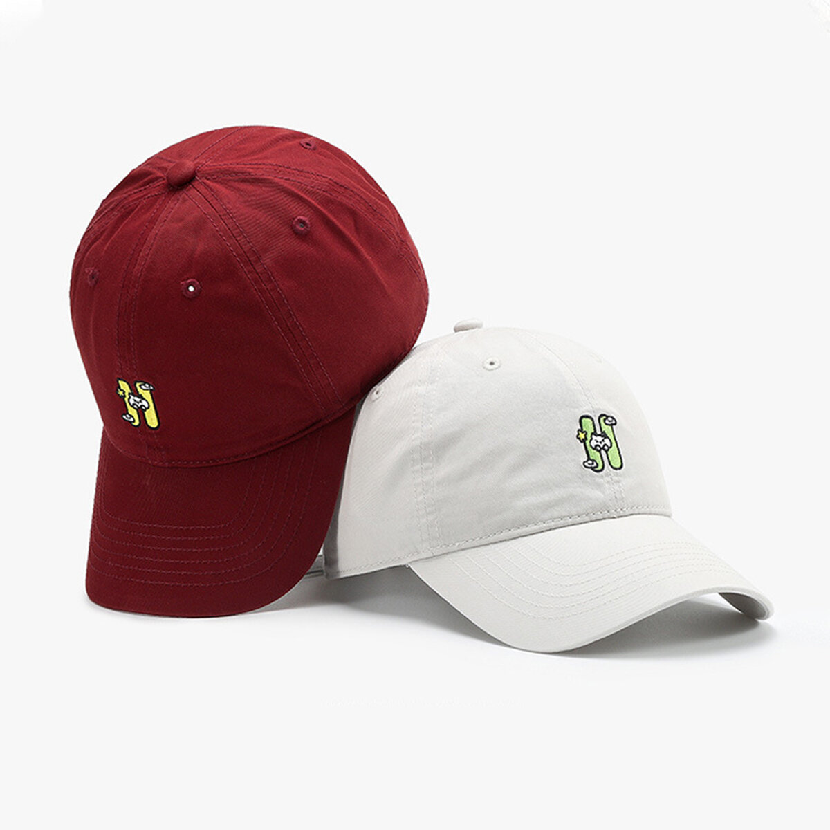 Cappellino da baseball da donna con lettere ricamate casual h5 Immagine2