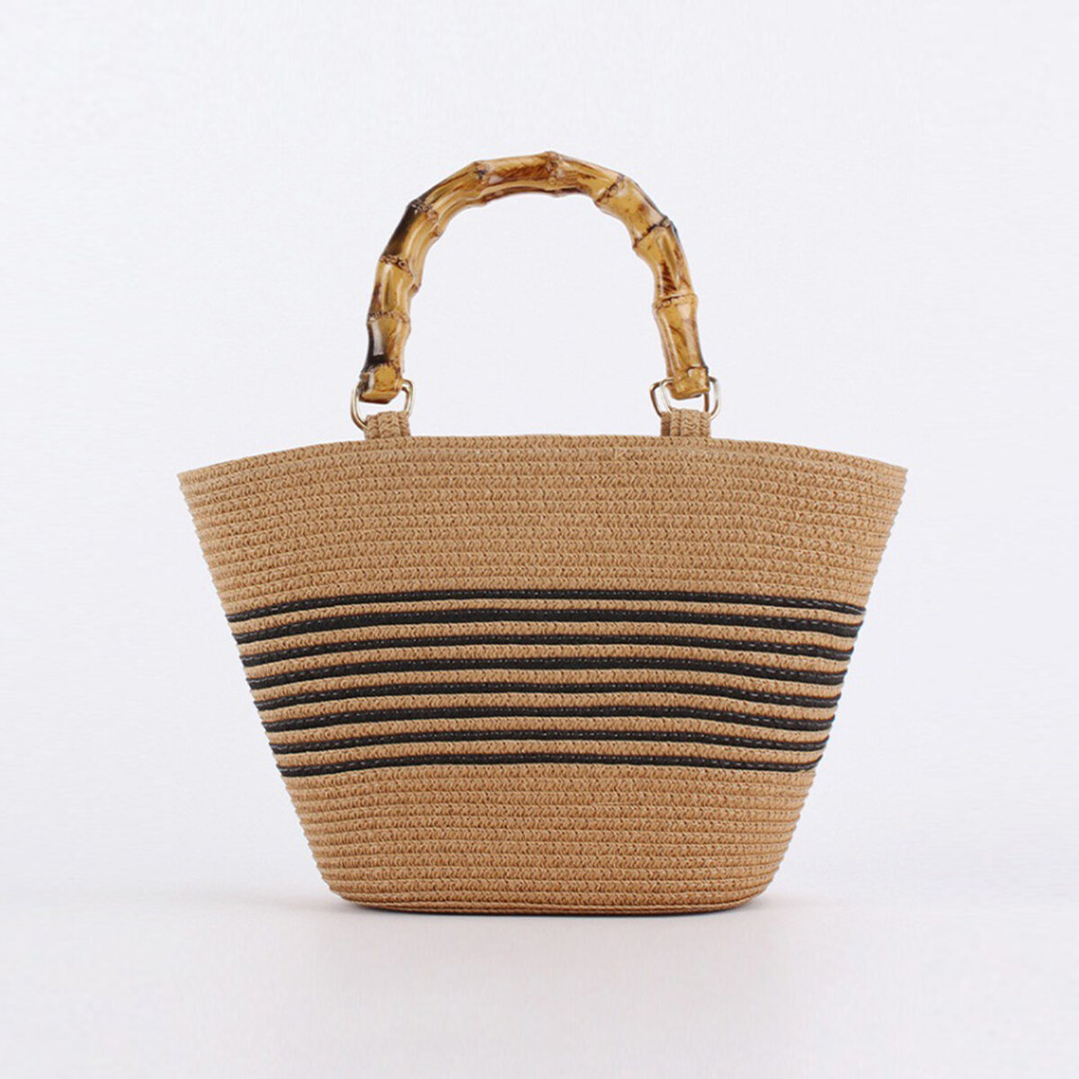 Vacation Style Woven Stripe Paper Women's Tote Bag h5Picture2