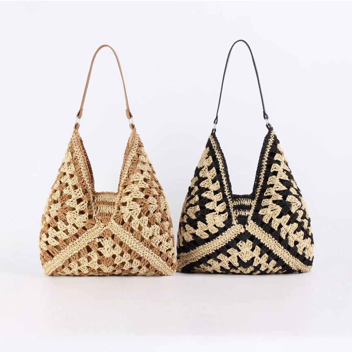 Vacation Style Woven Woven Paper Women's Tote Bag