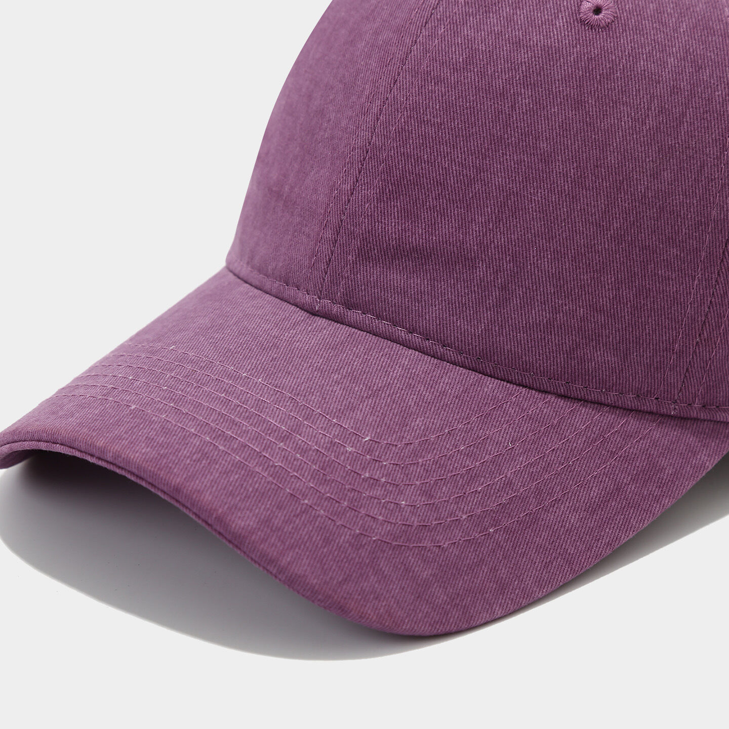 Classic Solid Color Fabric Unisex Baseball Cap h5 Picture4
