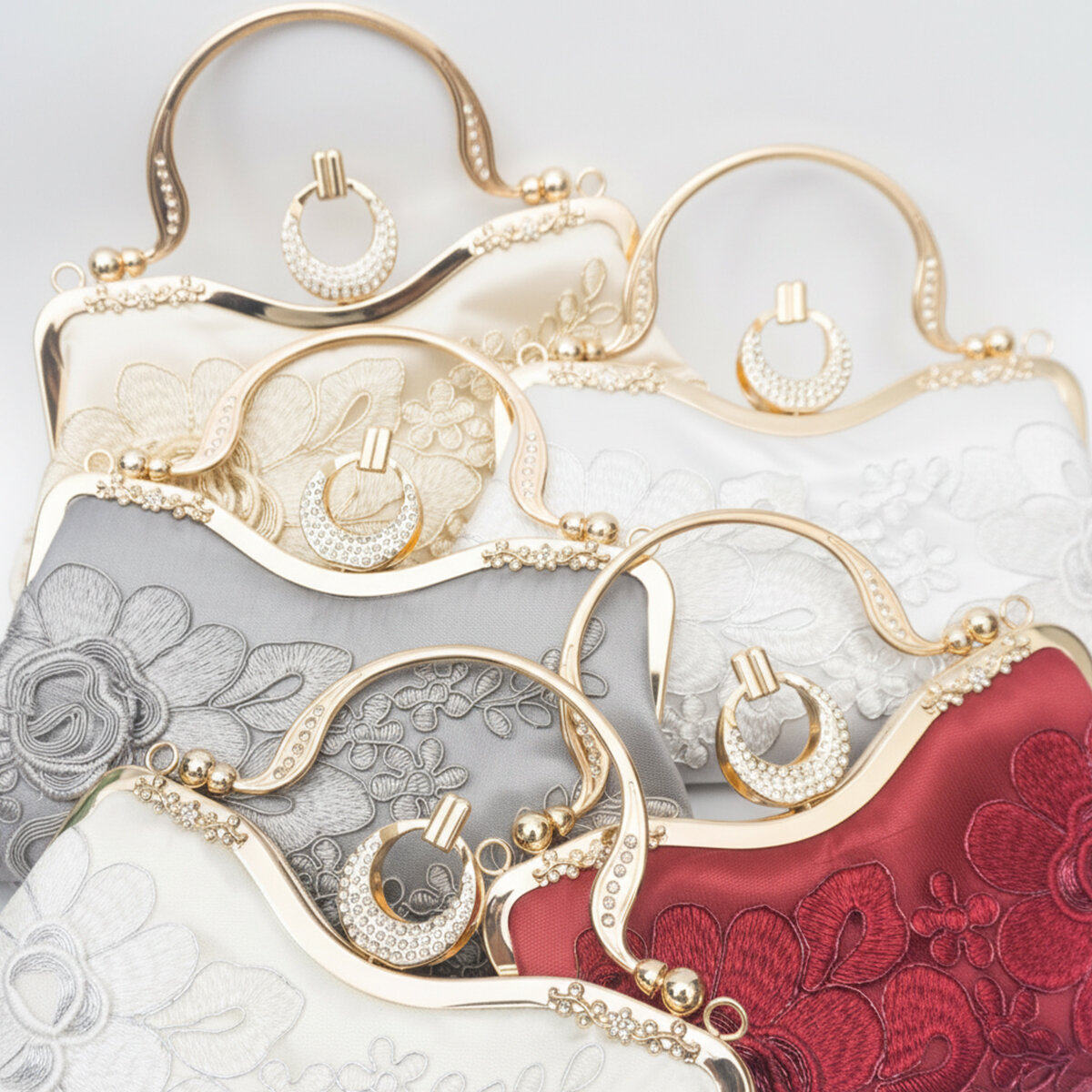 Evening Bag Style Flower Fabric Women's Clutches h5 Picture4