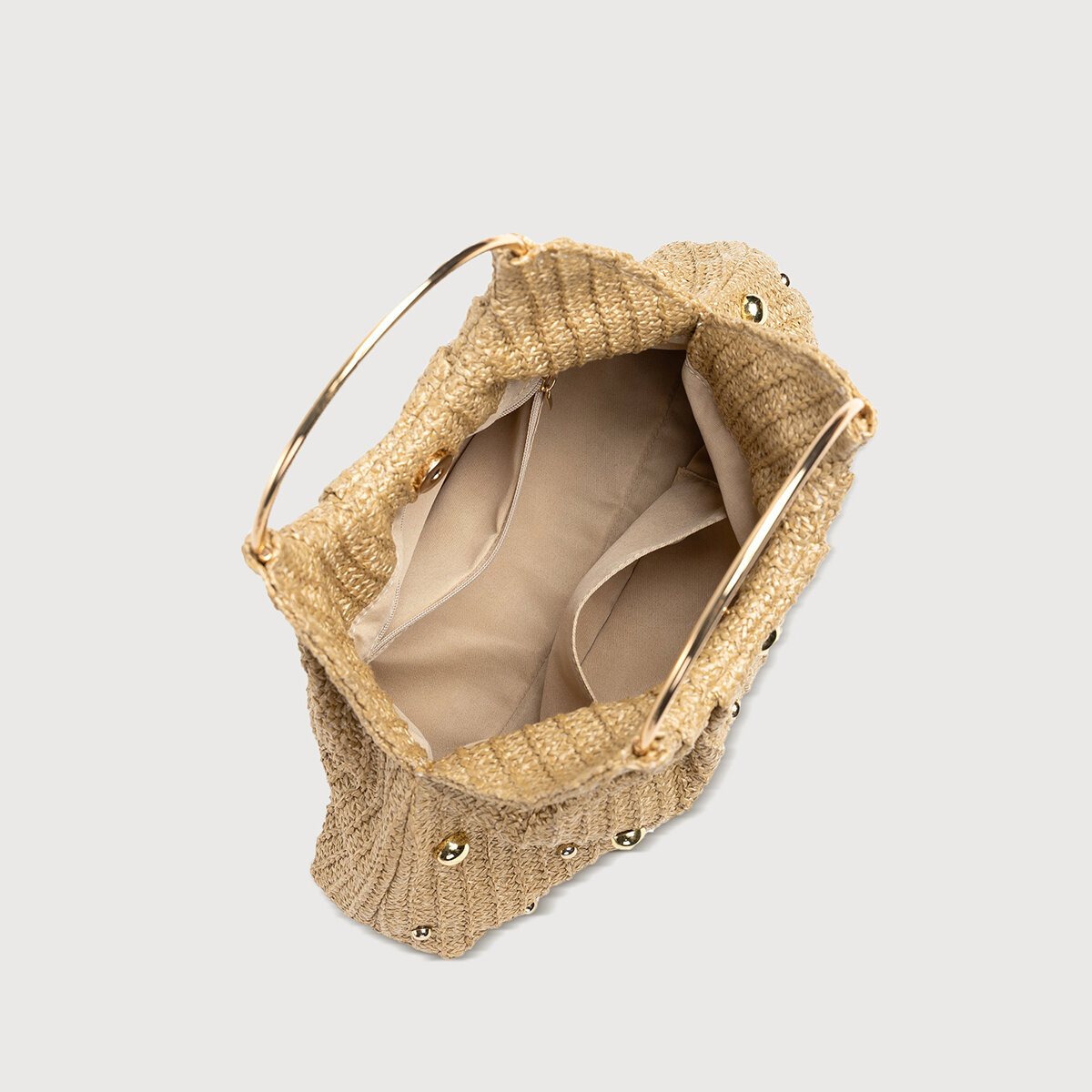 Old Money Style Woven Solid Color Straw Women's Pillow Bag h5Picture4