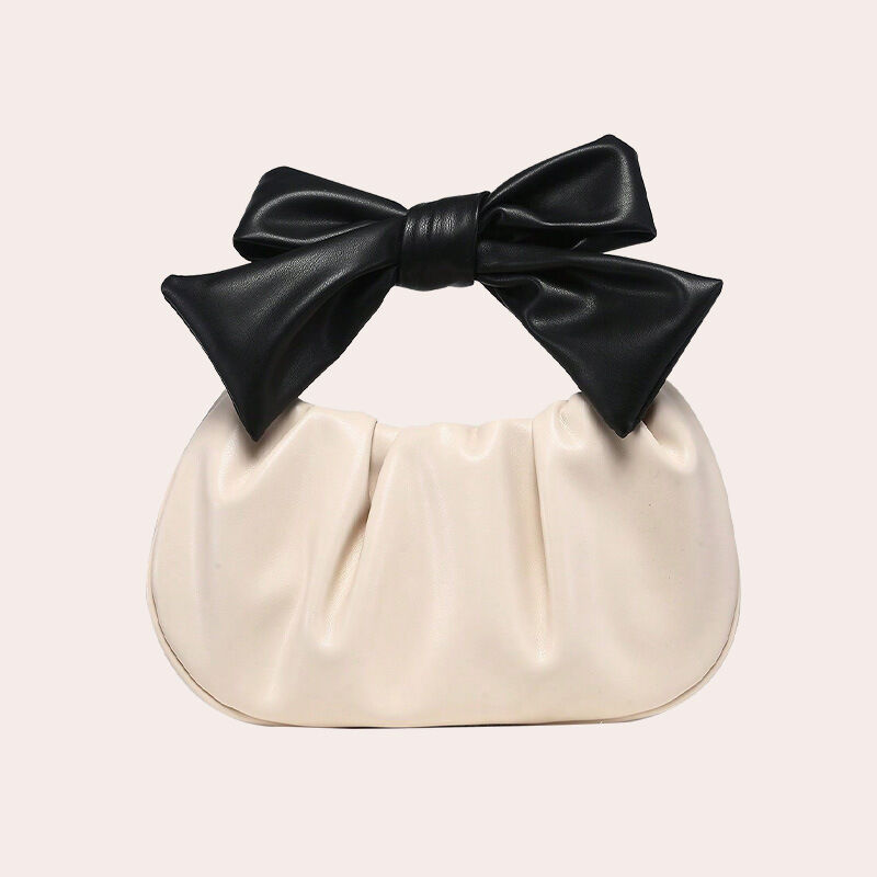 Pillow Bag Bow Knot Pu Women's Handbag h5 Picture3