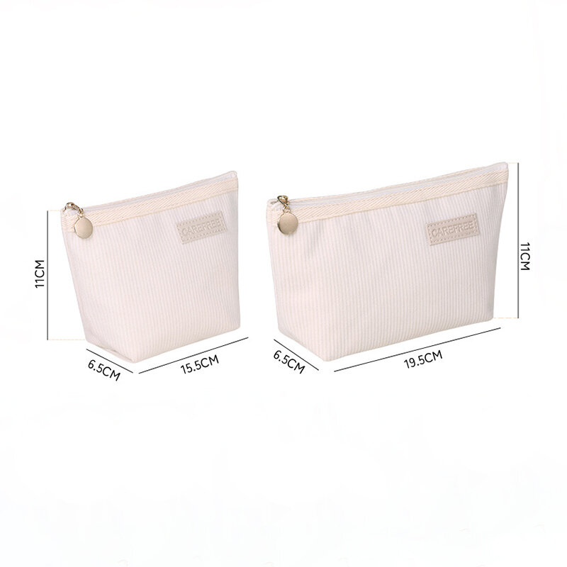 Simple Solid Color Corduroy Women's Makeup Bags Picture5