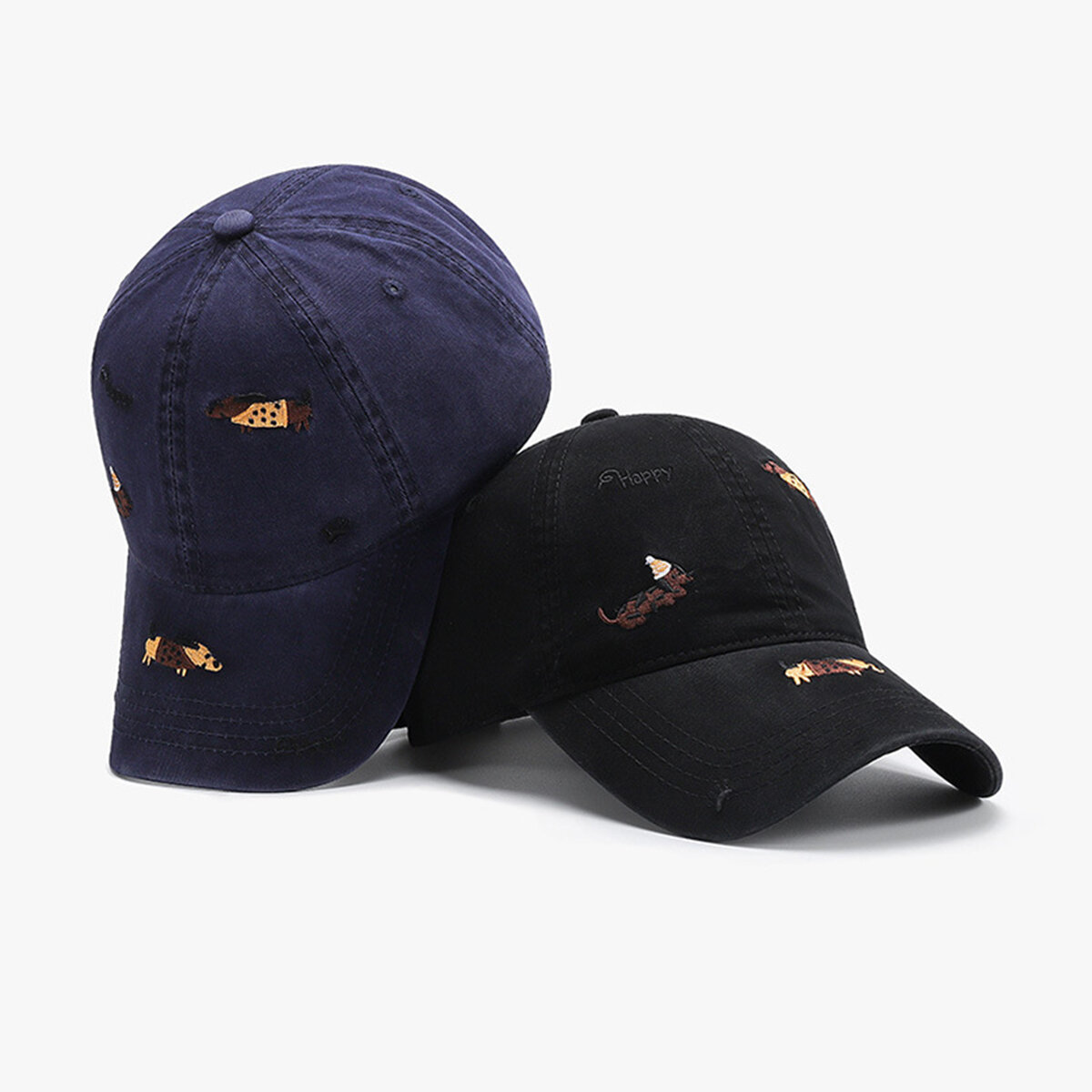 Cappellino da baseball da donna con ricamo a forma di simpatico cane h5Immagine2