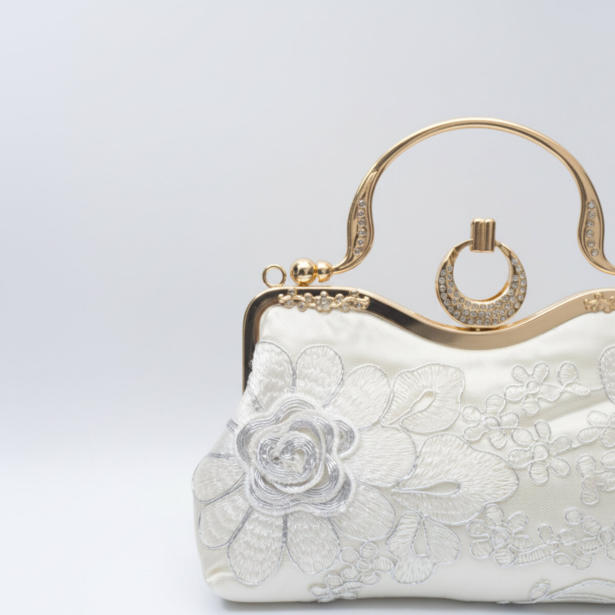 Evening Bag Style Flower Fabric Women's Clutches h5Picture3
