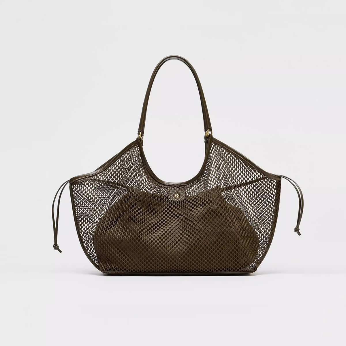 Bolso tote de mujer de nailon liso estilo vacaciones