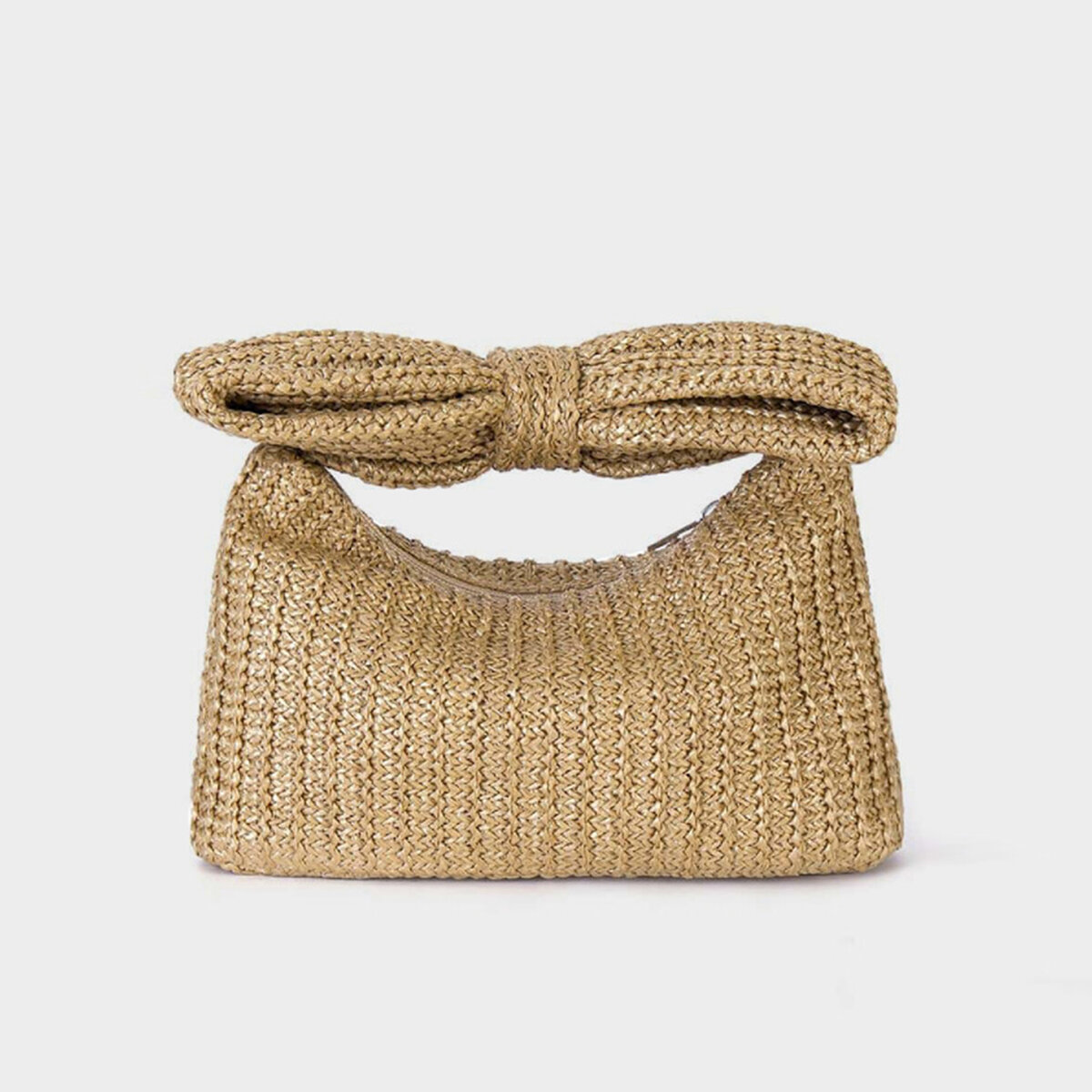 Parisian Chic Style Woven Bow Knot Straw Women's Clutches h5 Picture2