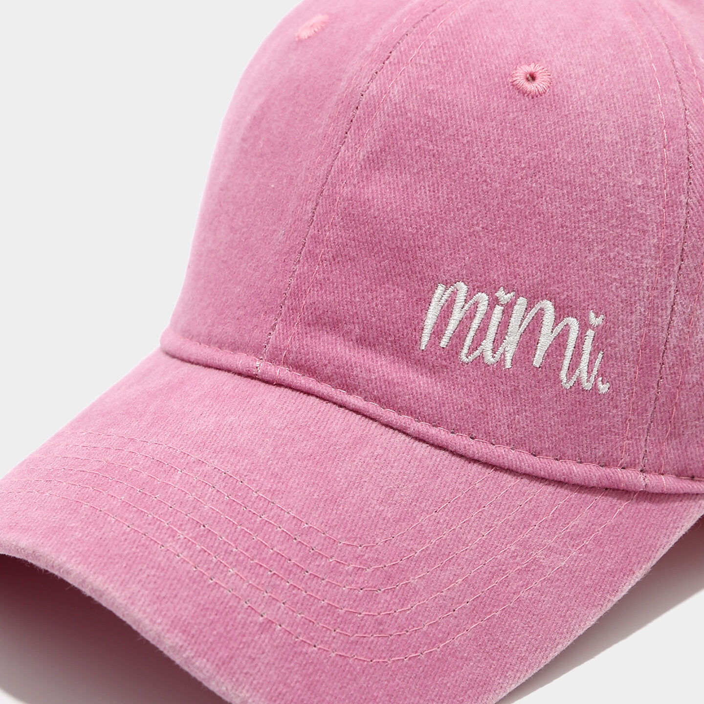 Simple Letter Embroidery Fabric Women's Baseball Cap h5Picture4