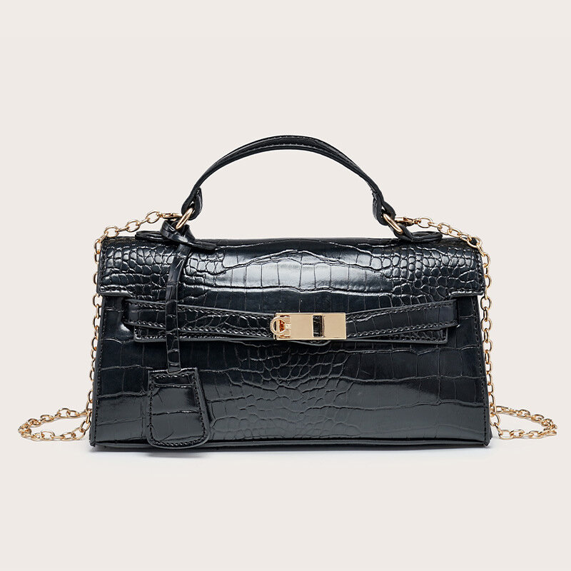 Bolsos de mano de mujer de PU de color liso estilo Old Money