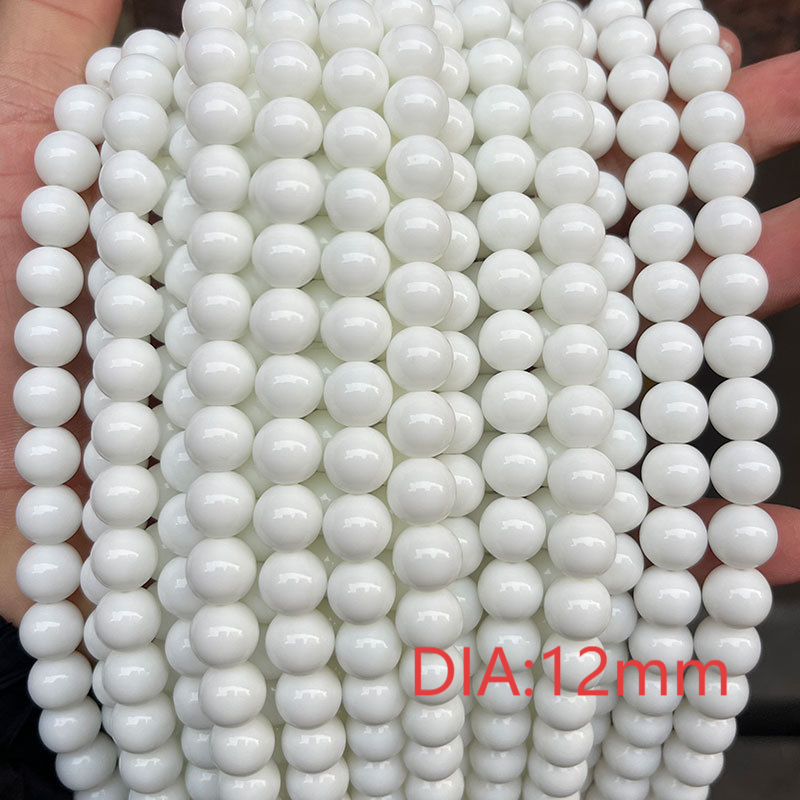 Porcelain White Glass Beads Picture5
