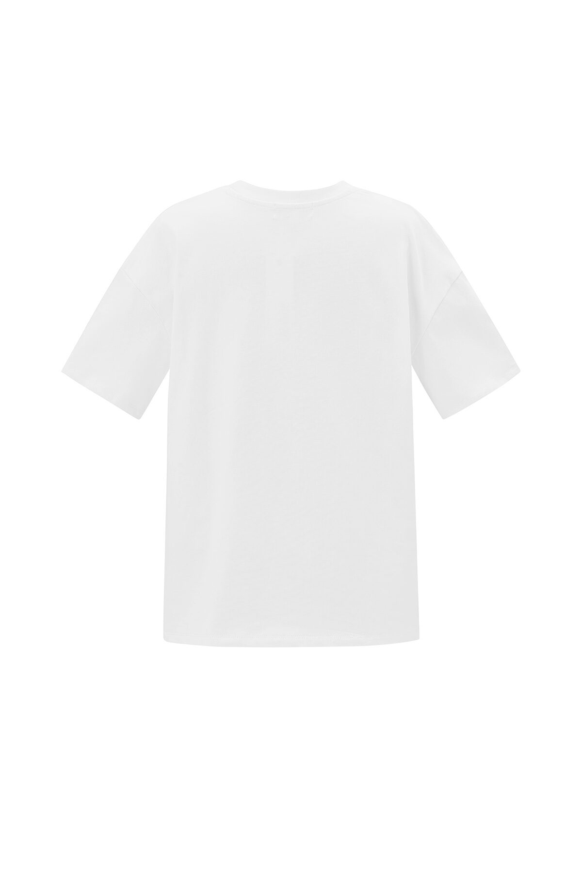 Baumwolle Gestrickte Damen T-Shirt Casual Einfarbig h5Bild3