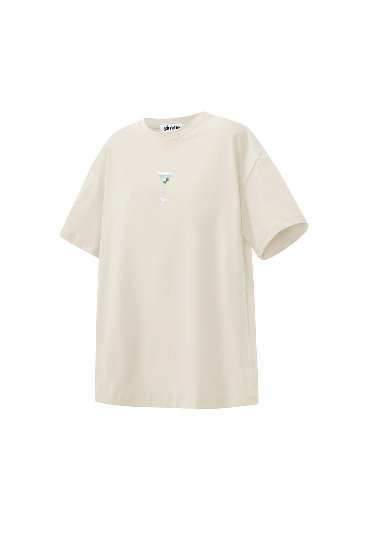 Cotton Knitted Women's T-shirt Casual Letters h5Picture2